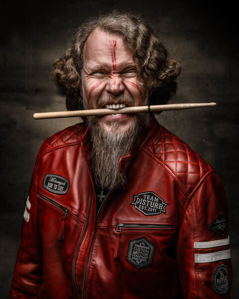 Photograph Petri Damsten Dead Mentors Drummer on One Eyeland