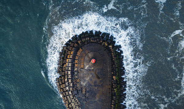 Photograph Ollivier Marc A Tiny Point Of Red In The Atlantic on One Eyeland