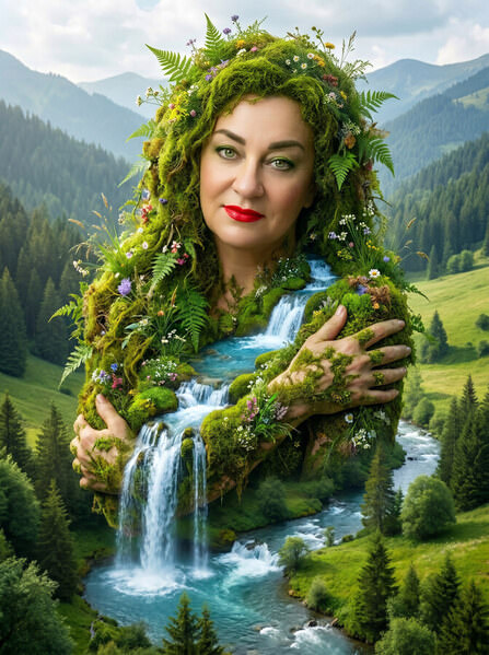 Photograph Irina Babikova Merging With Nature on One Eyeland