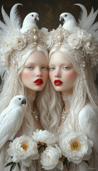 Photograph Dina Poluhina Albinos on One Eyeland