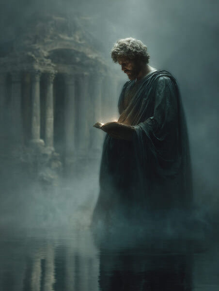 Photograph Svetlana Nesterova Virgil By The Dark Waters Of The River Styx on One Eyeland
