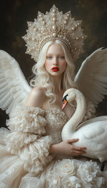 Photograph Dina Poluhina White Swan on One Eyeland