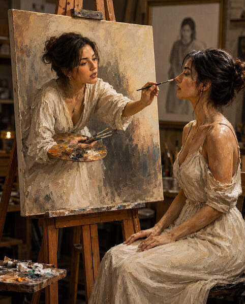 Photograph Steve Turner The Painting Of Ruby on One Eyeland