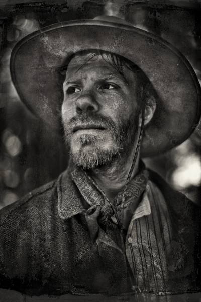 Photograph Andy Mahr Cowboy on One Eyeland