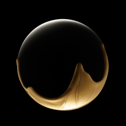 black sphere-Gregoire Vieille-bronze-FINE ART-Still Life -537