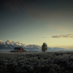 Barn in Wyoming-Martijn Oort-finalist-NATURE-Landscapes -1133
