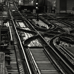 Chicago rail tracks-Pete Seaward -bronze-ARCHITECTURE-Cityscapes -1582