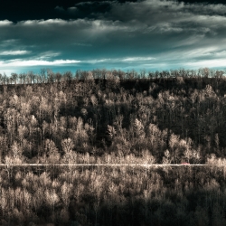 Red Truck on mountain road-Michael Confer-bronze-ADVERTISING-Self-Promotion -1611