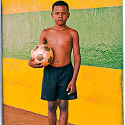 Boy posing with soccer ball.-Raf Willems-finalist-PEOPLE-Children -2231