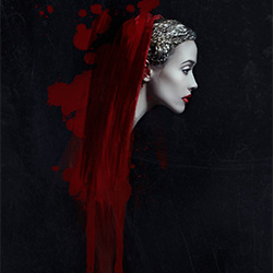 Red Veil-Lori Cicchini-finalist-FINE ART-Portrait -2895