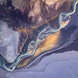 Glacial Rivers in Iceland-Stefan Brenner-silver-NATURE-Aerial -3123