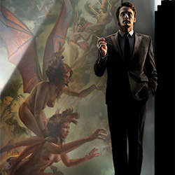 James Franco with Nemesis and the Erinyes-Jeff Wack-bronze-FINE ART-Portrait -3287