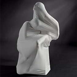 Trough my second skin-Richard Westerhuis-bronze-FINE ART-Portrait -3341
