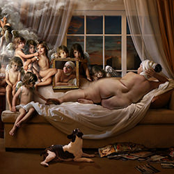 The Venus of the mirior-DDiArte DDiArte-bronze-FINE ART-Nudes -3907