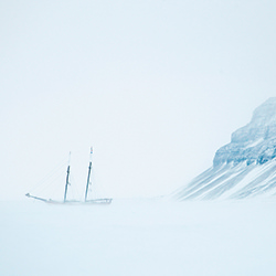 A ship frozen in the ice, Spitsbergen,Norway.-Philip Lee Harvey-bronze-EDITORIAL-Travel-4023