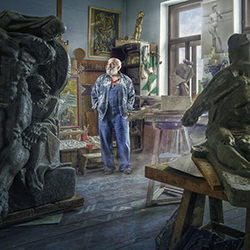 Sculptor-Dusan Holovej-bronze-PEOPLE-Portrait -4036
