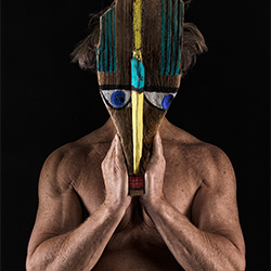 Mask-Martin Eschmann-gold-FINE ART-Portrait -5660