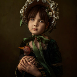 Vintage Doll-MIKI SAUCE-bronze-FINE ART-Portrait -5861