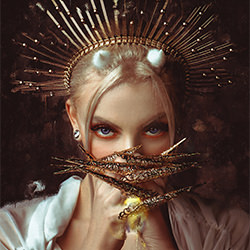 Angel or Demon-Kyrylo Golovan-bronze-FINE ART-Portrait -6611