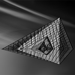 Pirámide-Stephane Graciet-bronce-BELLAS ARTES-Abstracto -6644