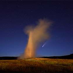 Old Faithful and Neowise-Tony Gale-finalist-SPECIAL-Night Photography -6852