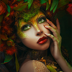 Ojos verdes-Salem McBunny-bronce-BELLAS ARTES-Retrato -6717