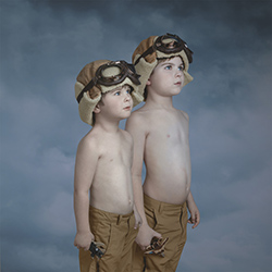 The Aviator Duo-Natalie Vorontsoff-bronze-FINE ART-Portrait -7260