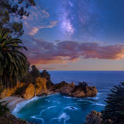 Midnight Falls-Peter Lik-bronze-FINE ART-Landscape -8037