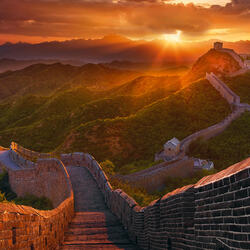 The Great Wall-Peter Lik-silver-FINE ART-Landscape -8801