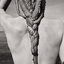 Hair Braid-Monika Maroziene-bronze-FINE ART-Abstract -8271