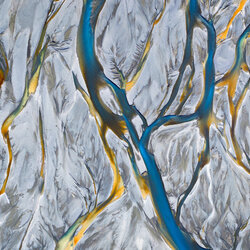 Fabric-Mark Gray-silver-FINE ART-Abstract -8941