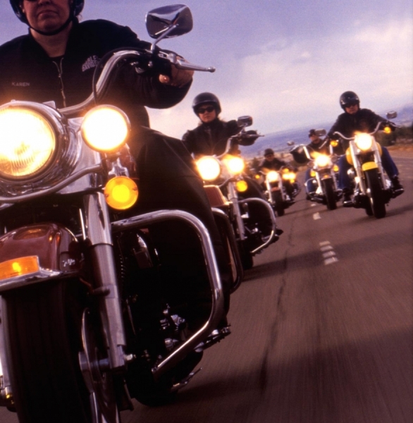 Photograph Don Johnston Bikers on One Eyeland