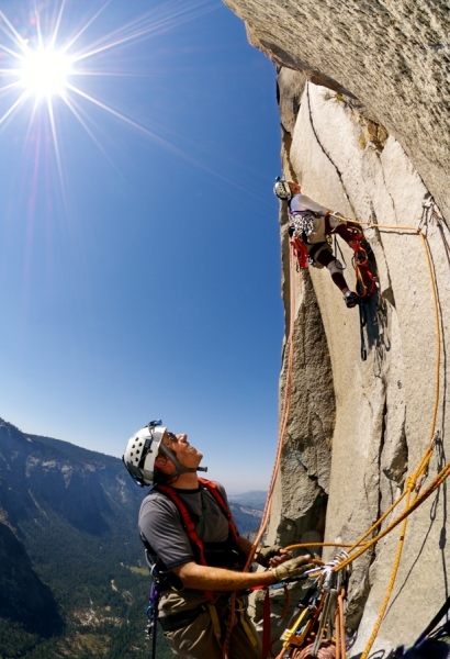 Photograph Kevin Steele Climbing El Capitan on One Eyeland