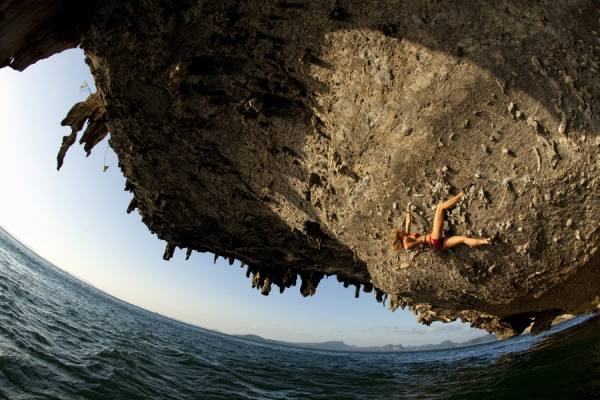Photograph David Clifford Deep Water Soloing on One Eyeland
