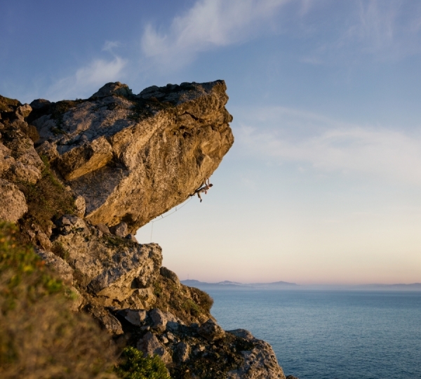 Photograph Rod Mclean Ethan Pringle Climbing on One Eyeland