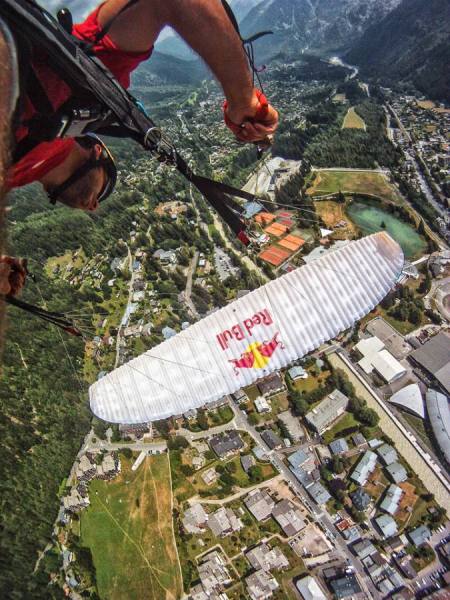 Photograph Tristan Shu Infinity Tumbling Above Chamonix With Antoine Mont on One Eyeland