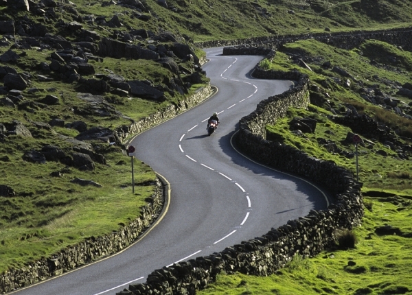 Photograph James Callaghan Motorcyclist On Llanberis Pass on One Eyeland