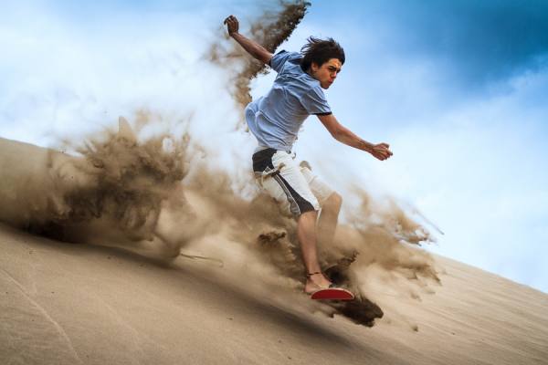 Photograph Patrick Bennett Sandboarder In Necochea on One Eyeland