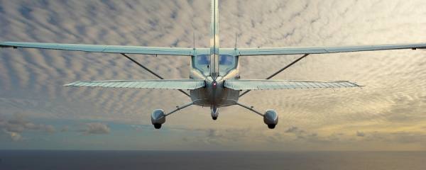Photograph Allan Davey Cessna on One Eyeland