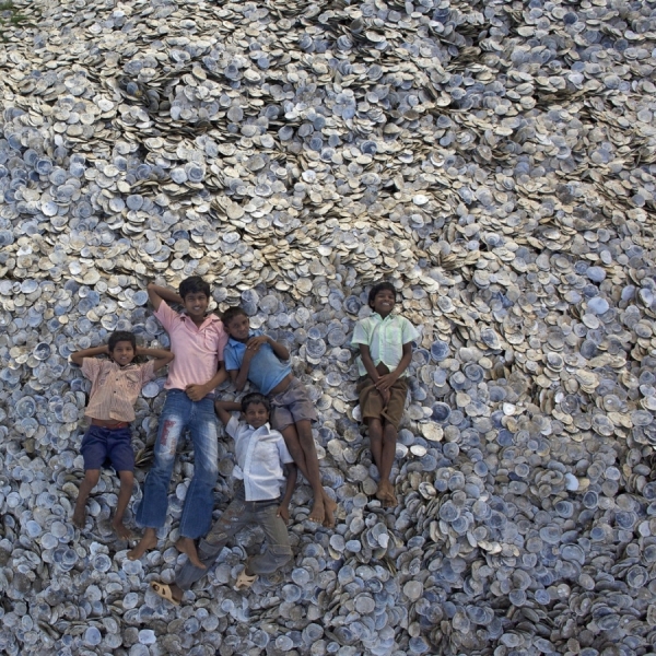 Photograph Nicolas Chorier Shells Kids on One Eyeland