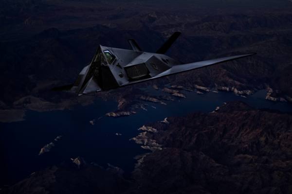 Photograph Abie Aguiar Stealth At Night     F 117 Nighthawk 4 on One Eyeland