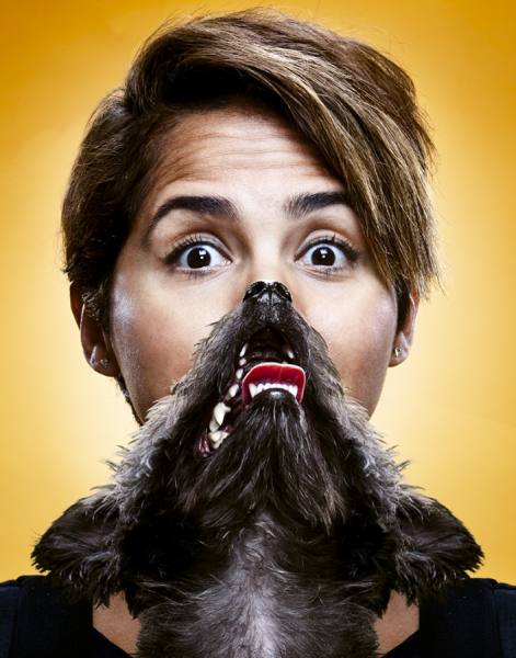 Photograph Timothy Bailey Girl Dog Beard on One Eyeland