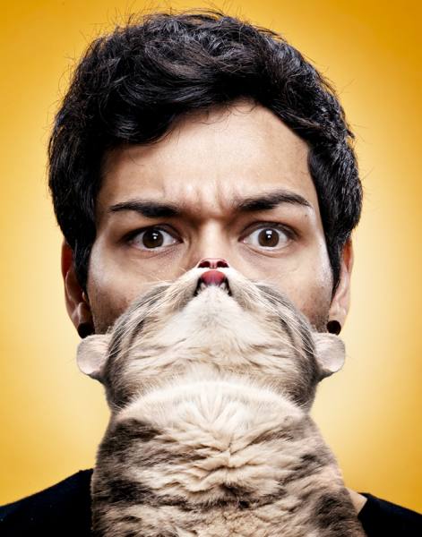 Photograph Timothy Bailey Guy Cat Beard on One Eyeland