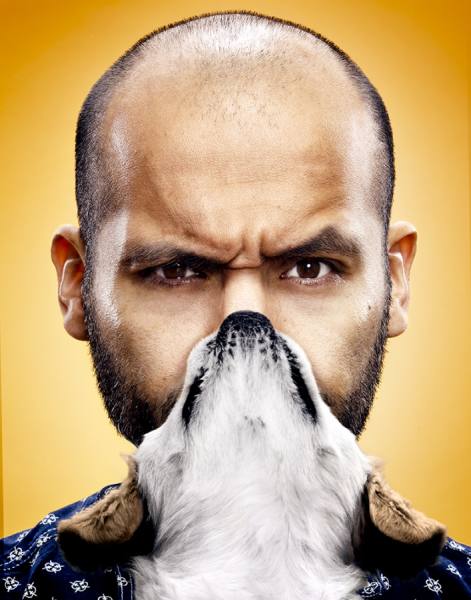Photograph Timothy Bailey Guy Dog Beard on One Eyeland