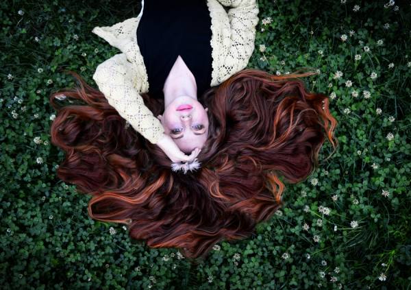 Photograph Michele Taras Gabriella And Her Hair on One Eyeland
