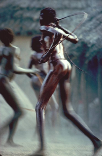 Photograph Antonio Cores Nuba Girl Dancing on One Eyeland