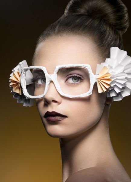 Photograph Jonathan Knowles Origami Glasses on One Eyeland