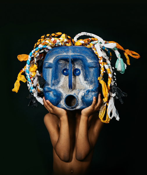 Photograph Shawn Van Eeden Greenpeace Africa Mask Blue on One Eyeland