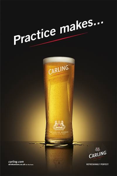 Photograph Jonathan Knowles Carling Pint on One Eyeland