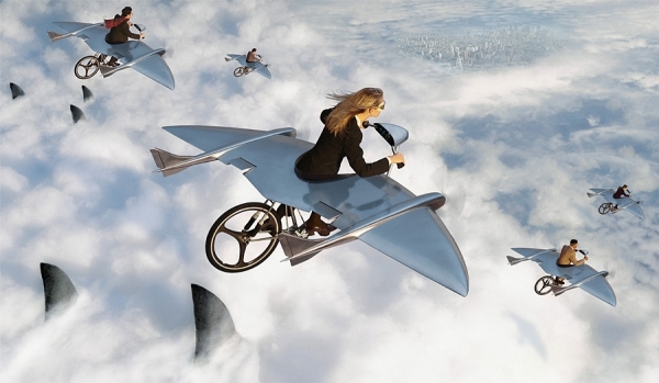 Photograph Glen Wexler Flying Machines on One Eyeland
